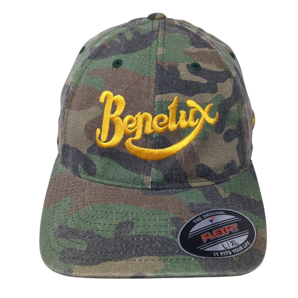 Benelux Fitted Baseball Cap Multicolor Xl Embroidered Cap Flexfit By Yupoong